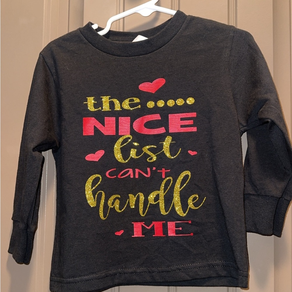NWT size 3T toddler girl christmas shirt